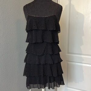 Forever 21 Beaded Tiered Camisole Mini Dress Size Small